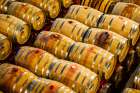 USA-WA-Woodinville Barrell cellar holds hundreds of wine barrels Art Print